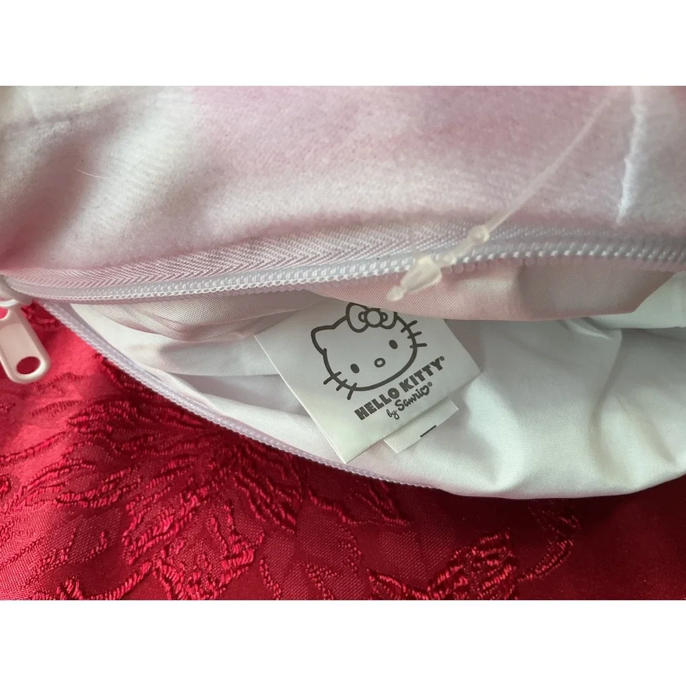 Hello Kitty Plush Backpack Pink Floral Jumper Sanrio Stuffed Animal Bag 18 inch